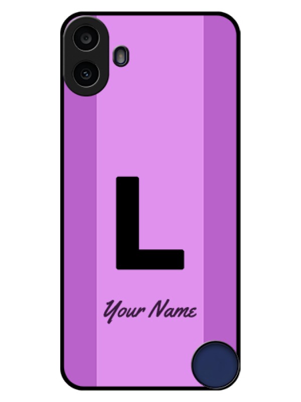 Custom Nothing CMF Phone 1 Custom Glass Phone Case - Tricolor Custom Text Design