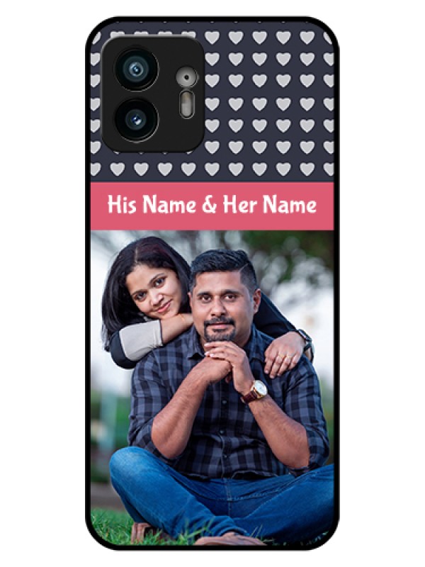 Custom Nothing Phone 2 Custom Glass Phone Case - Love Symbols Design