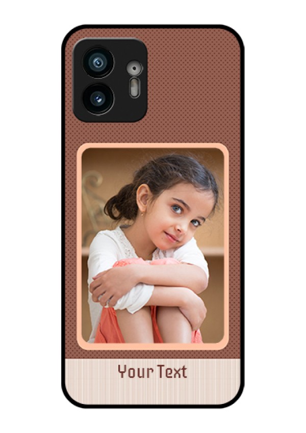 Nothing Phone 2 Custom Glass Phone Case - Simple Pic Upload Design