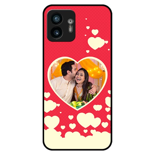 Nothing Phone 2 Custom Glass Phone Case - Love Symbols Phone Cover Design Nothing Phone 2 Custom Glass Phone Case - Love Symbols Phone Cover Design