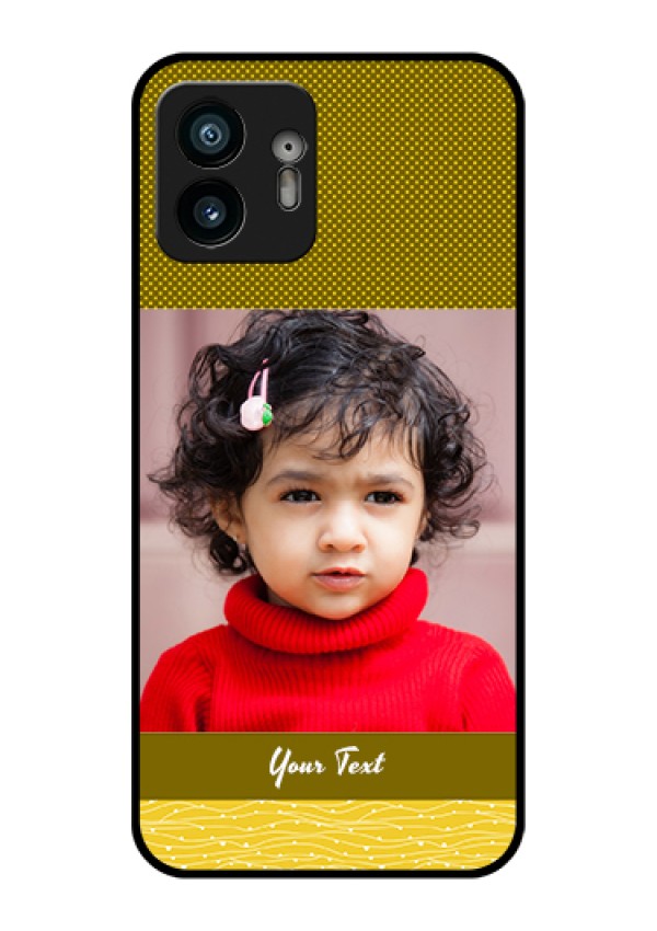 Nothing Phone 2 Custom Glass Phone Case - Simple Green Color Design