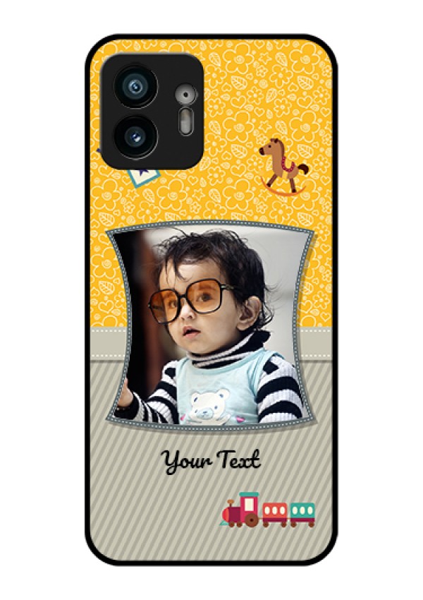 Nothing Phone 2 Custom Glass Phone Case - Baby Picture Upload Design