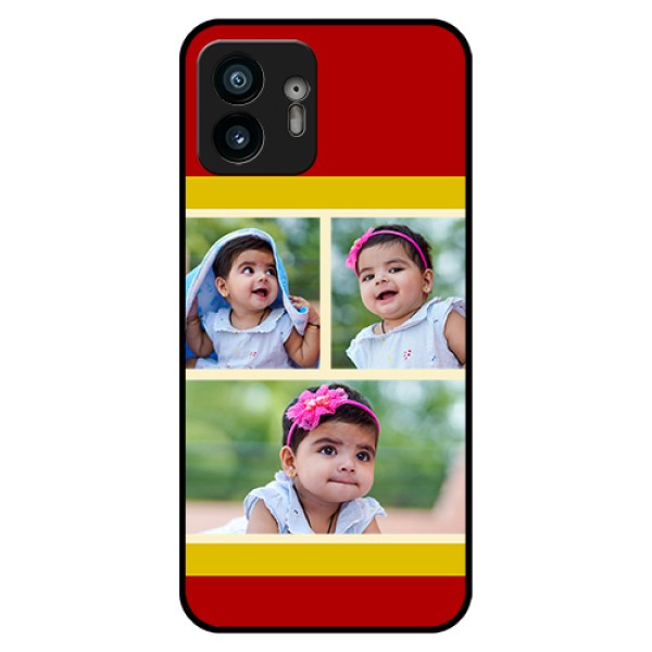 Nothing Phone 2 Custom Glass Phone Case - Multiple Pic Upload Design Nothing Phone 2 Custom Glass Phone Case - Multiple Pic Upload Design