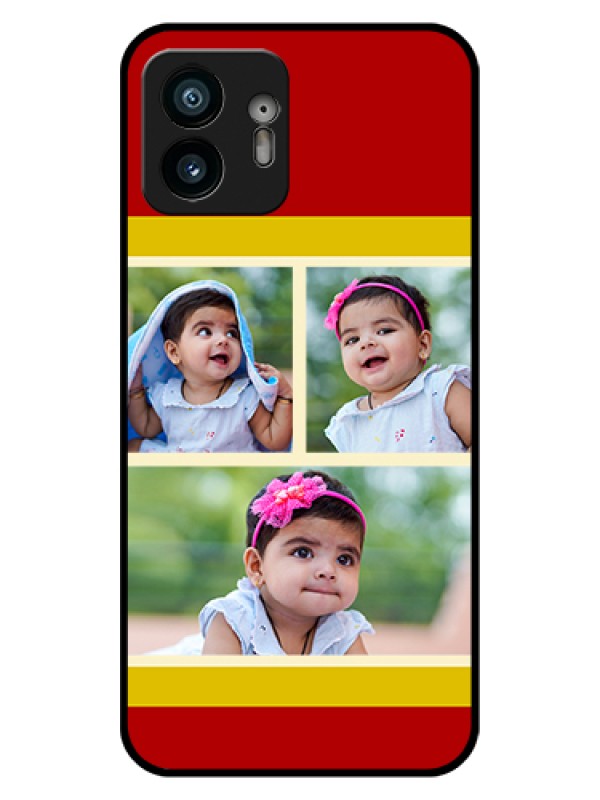 Custom Nothing Phone 2 Custom Glass Phone Case - Multiple Pic Upload Design