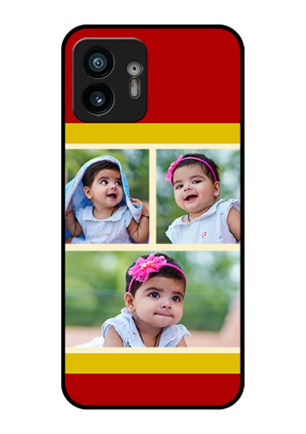 Nothing Phone 2 Custom Glass Phone Case - Multiple Pic Upload Design