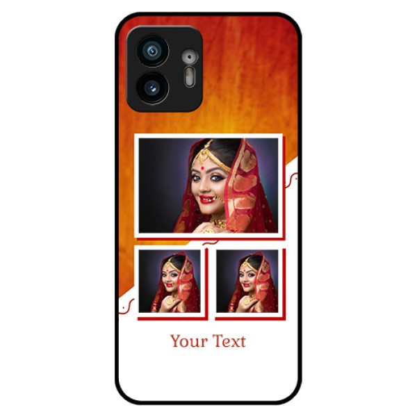Nothing Phone 2 Custom Glass Phone Case - Wedding Memories Design