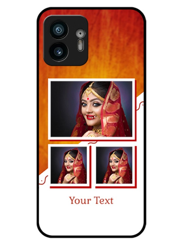 Custom Nothing Phone 2 Custom Glass Phone Case - Wedding Memories Design