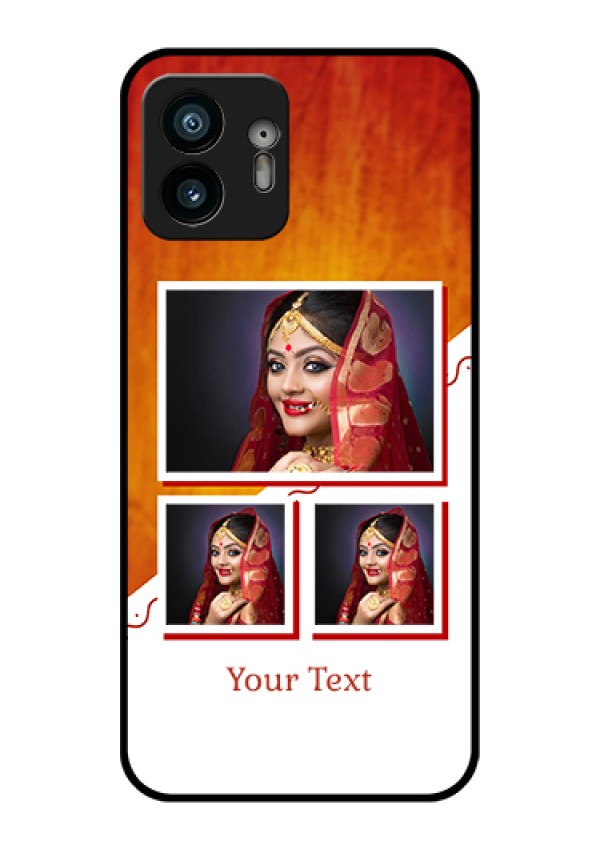 Nothing Phone 2 Custom Glass Phone Case - Wedding Memories Design