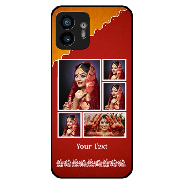 Nothing Phone 2 Custom Glass Phone Case - Wedding Pic Upload Design