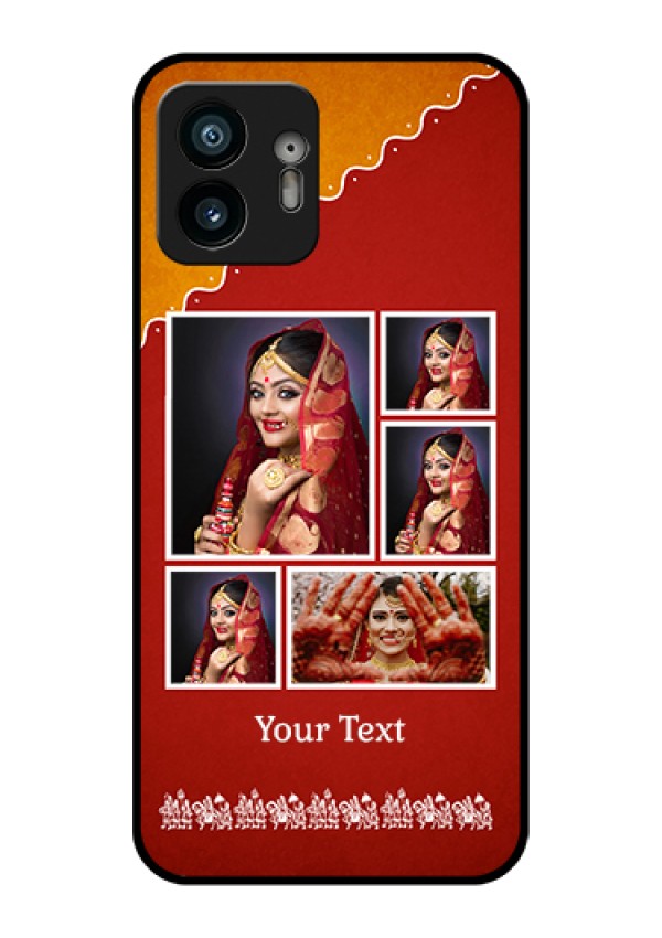 Nothing Phone 2 Custom Glass Phone Case - Wedding Pic Upload Design
