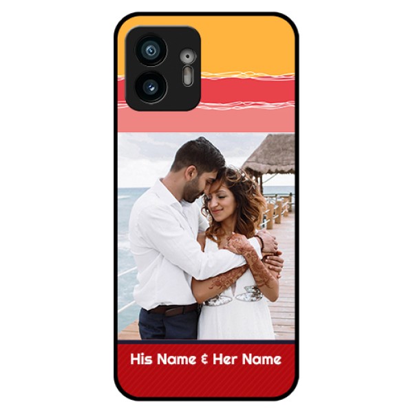 Nothing Phone 2 Custom Glass Phone Case - Colorful Case Design