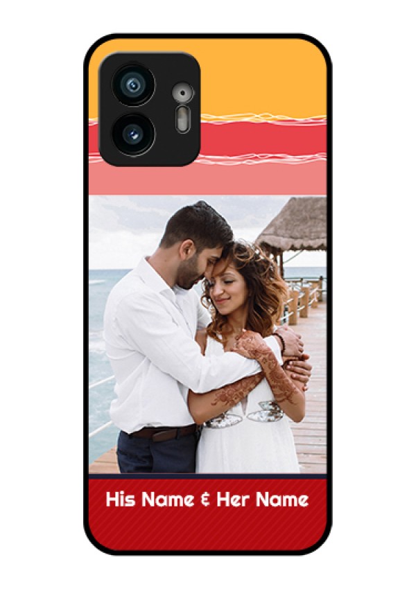 Nothing Phone 2 Custom Glass Phone Case - Colorful Case Design