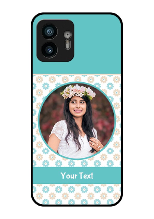 Nothing Phone 2 Custom Glass Phone Case - Beautiful Flowers Design