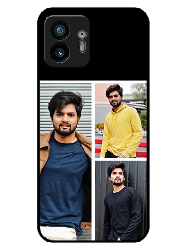 Custom Nothing Phone 2 Custom Glass Phone Case - Upload Multiple Picture Design