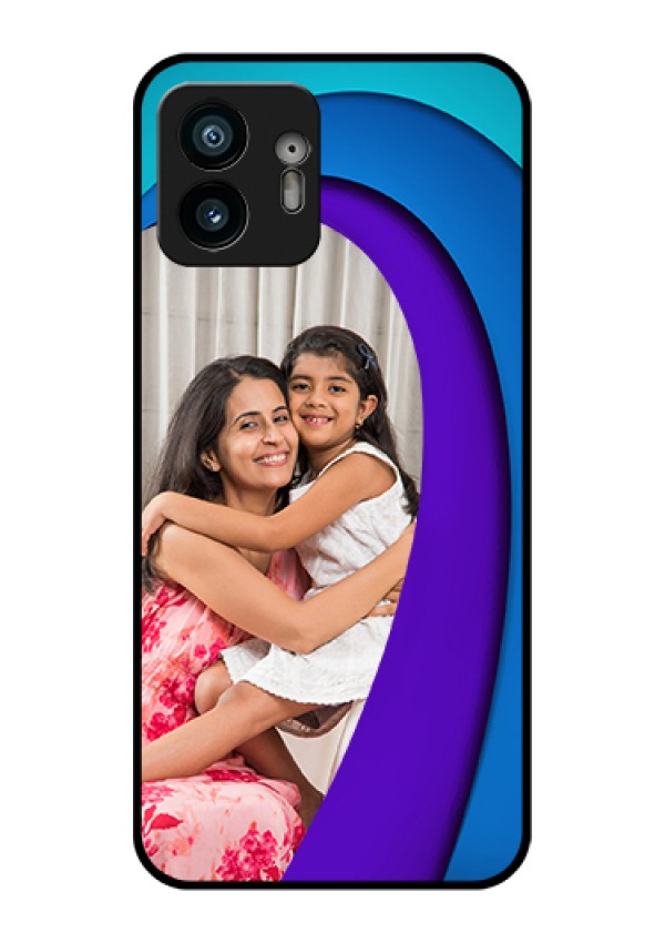 Nothing Phone 2 Custom Glass Phone Case - Simple Pattern Design