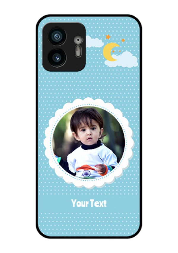 Nothing Phone 2 Custom Glass Phone Case - Violet Pattern Design