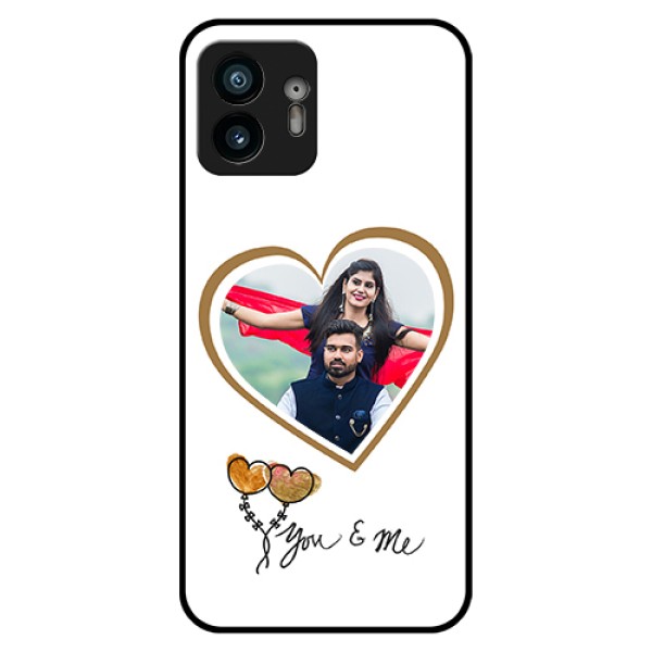 Nothing Phone 2 Custom Glass Phone Case - You & Me Design