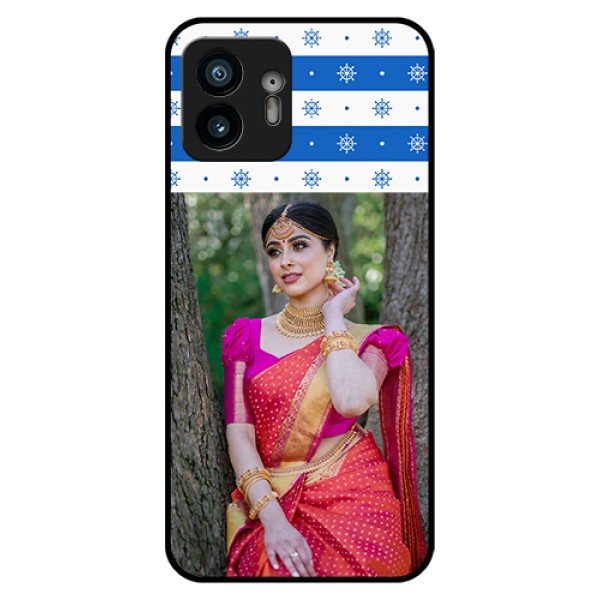 Nothing Phone 2 Custom Glass Phone Case - Snow Pattern Design