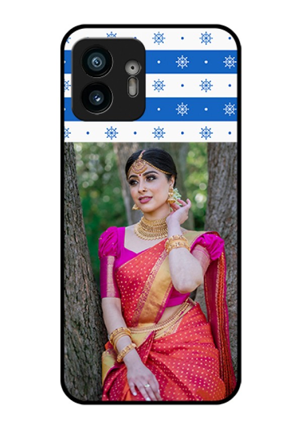 Nothing Phone 2 Custom Glass Phone Case - Snow Pattern Design