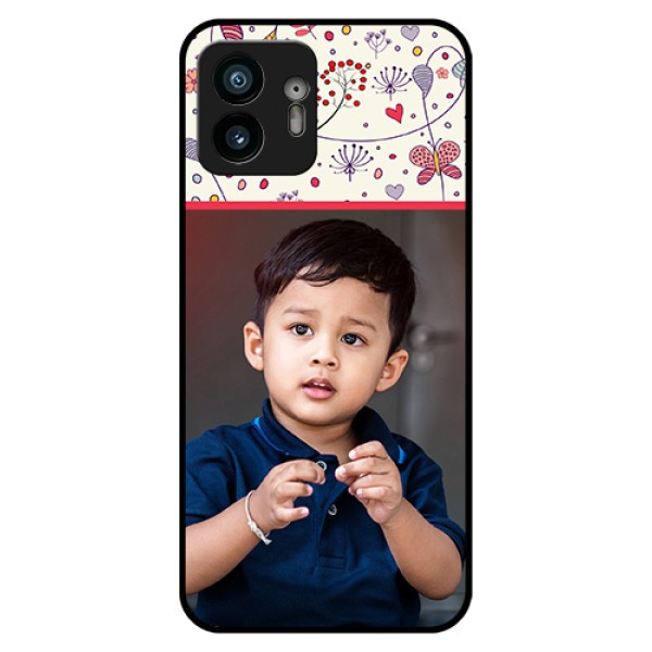 Nothing Phone 2 Custom Glass Phone Case - Premium Floral Design