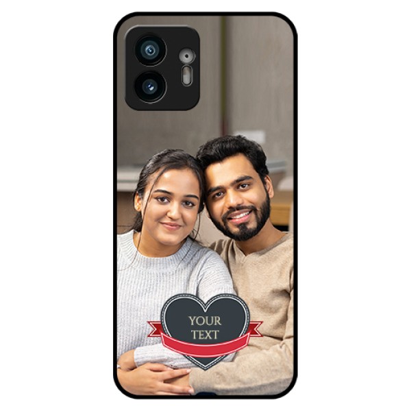 Nothing Phone 2 Custom Glass Phone Case - Just Married Couple Design