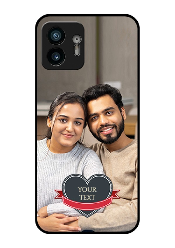 Nothing Phone 2 Custom Glass Phone Case - Just Married Couple Design