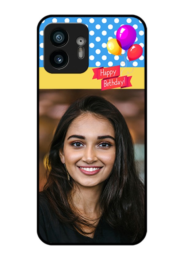 Nothing Phone 2 Custom Glass Phone Case - Happy Birthday Design