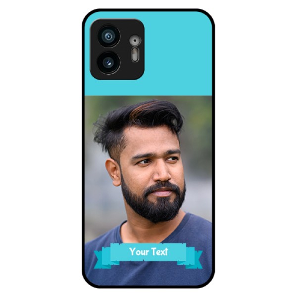 Nothing Phone 2 Custom Glass Phone Case - Blue Color Design