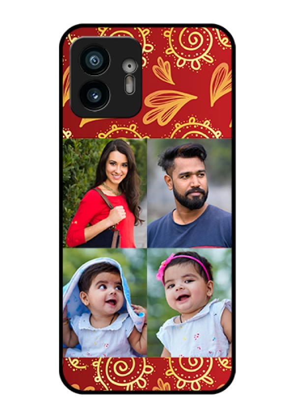 Nothing Phone 2 Custom Glass Phone Case - 4 Image Traditional Design