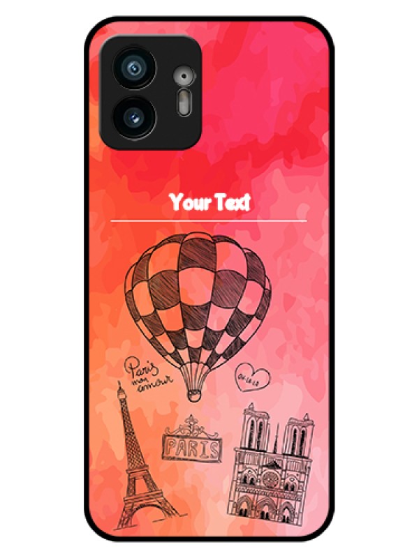 Custom Nothing Phone 2 Custom Glass Phone Case - Paris Theme Design