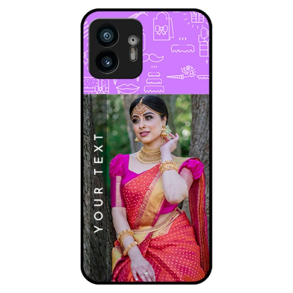 Nothing Phone 2 Custom Glass Phone Case - Birthday Icons Design