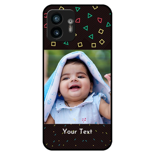 Nothing Phone 2 Custom Glass Phone Case - With Confetti Birthday Design Nothing Phone 2 Custom Glass Phone Case - With Confetti Birthday Design