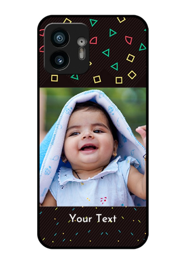 Nothing Phone 2 Custom Glass Phone Case - With Confetti Birthday Design