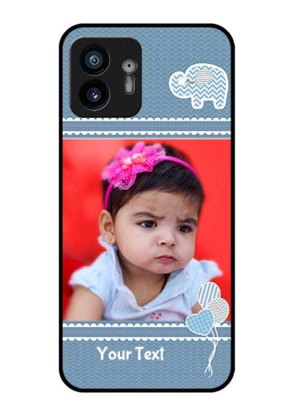 Nothing Phone 2 Custom Glass Phone Case - With Kids Pattern Design