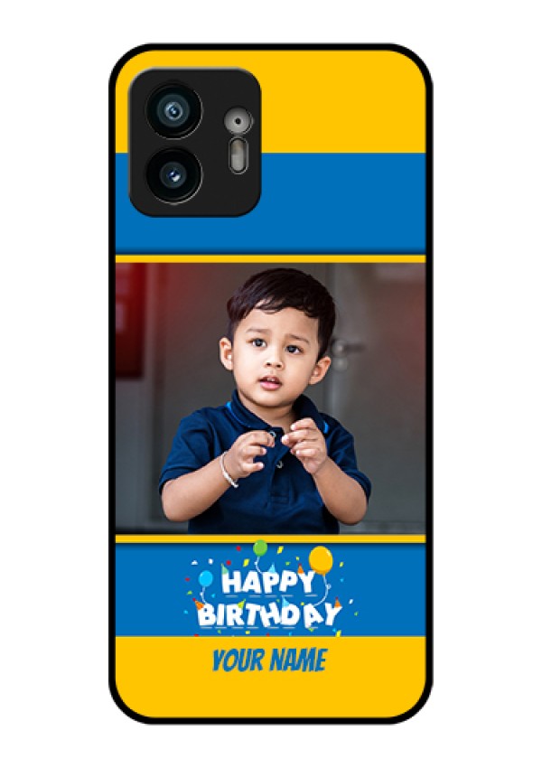 Nothing Phone 2 Custom Glass Phone Case - Birthday Wishes Design