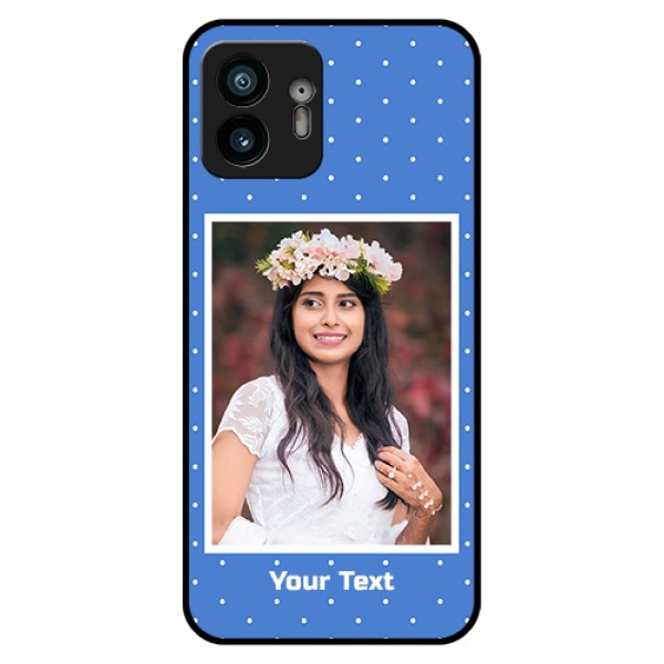 Nothing Phone 2 Custom Glass Phone Case - Polka Dots Design