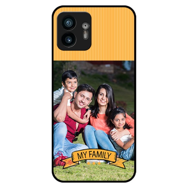 Nothing Phone 2 Custom Glass Phone Case - My Family Design