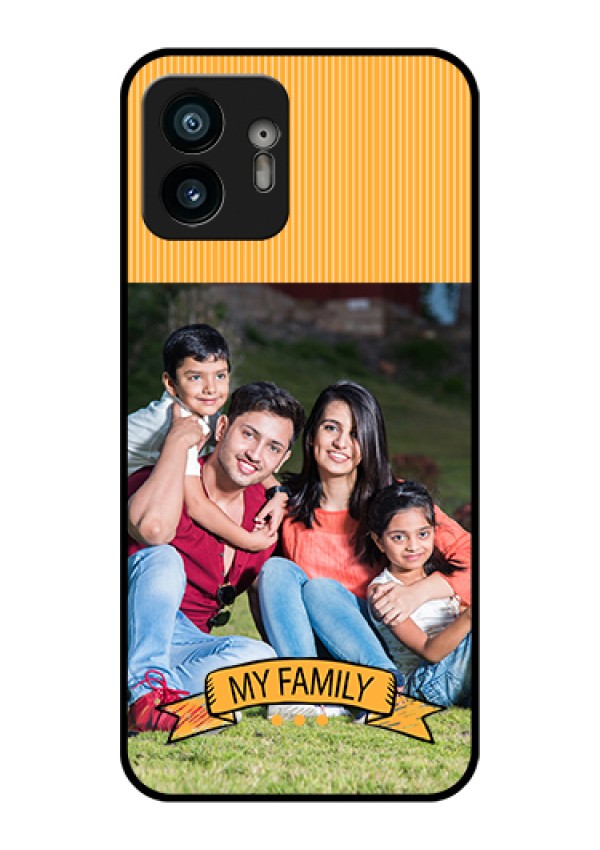 Nothing Phone 2 Custom Glass Phone Case - My Family Design