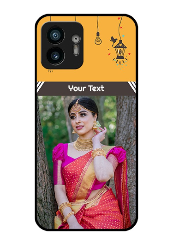 Nothing Phone 2 Custom Glass Phone Case - With Family Picture And Icons