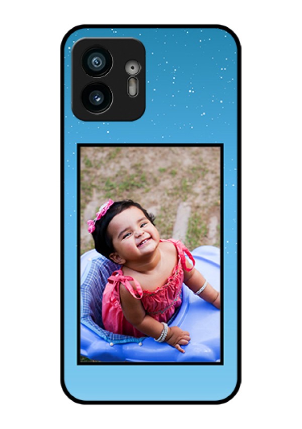Nothing Phone 2 Custom Glass Phone Case - Wave Pattern Colorful Design