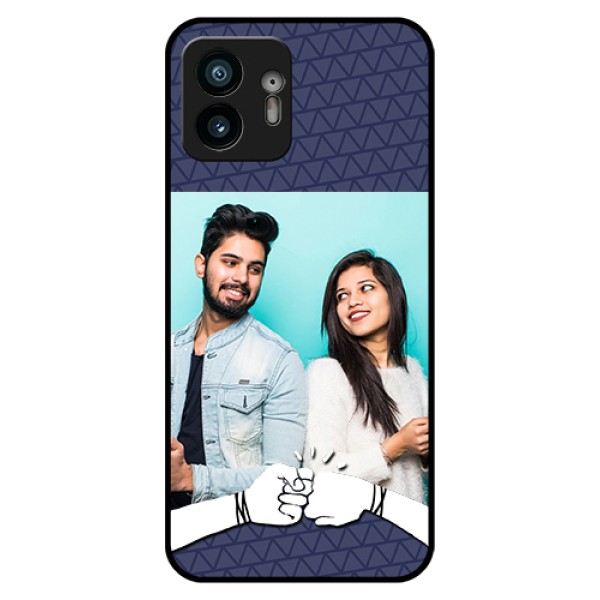 Nothing Phone 2 Custom Glass Phone Case - With Best Friends Design Nothing Phone 2 Custom Glass Phone Case - With Best Friends Design