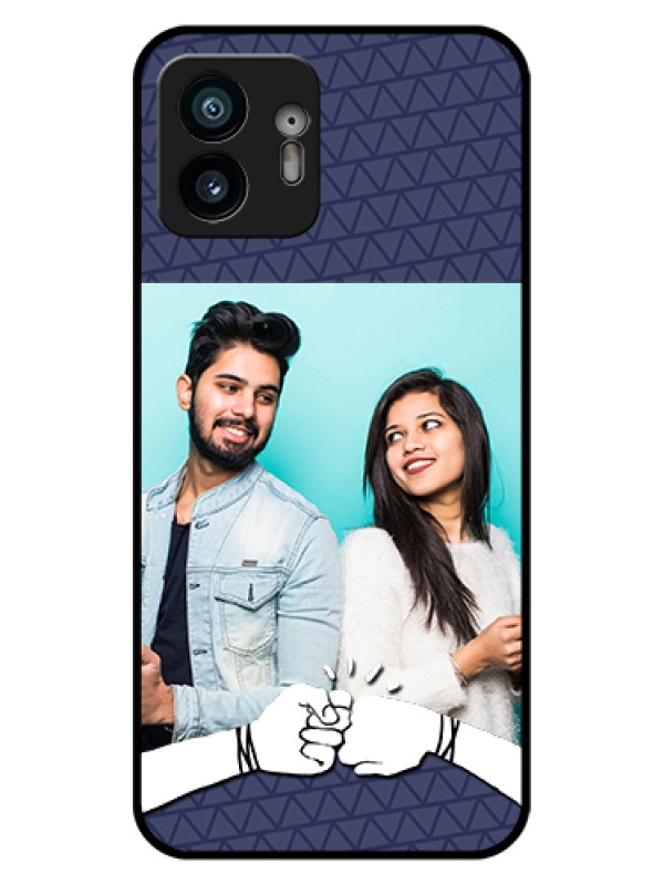 Custom Nothing Phone 2 Custom Glass Phone Case - With Best Friends Design