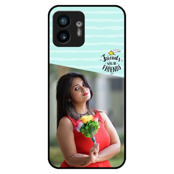 Nothing Phone 2 Custom Glass Phone Case - Friends Picture Icon Design Nothing Phone 2 Custom Glass Phone Case - Friends Picture Icon Design