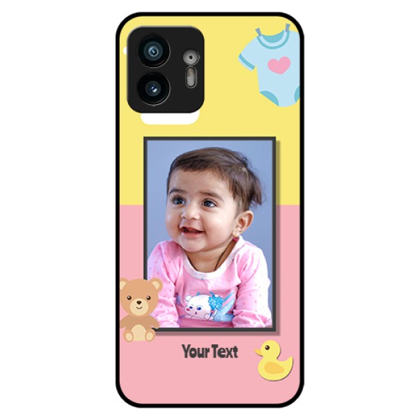 Nothing Phone 2 Custom Glass Phone Case - Kids 2 Color Design