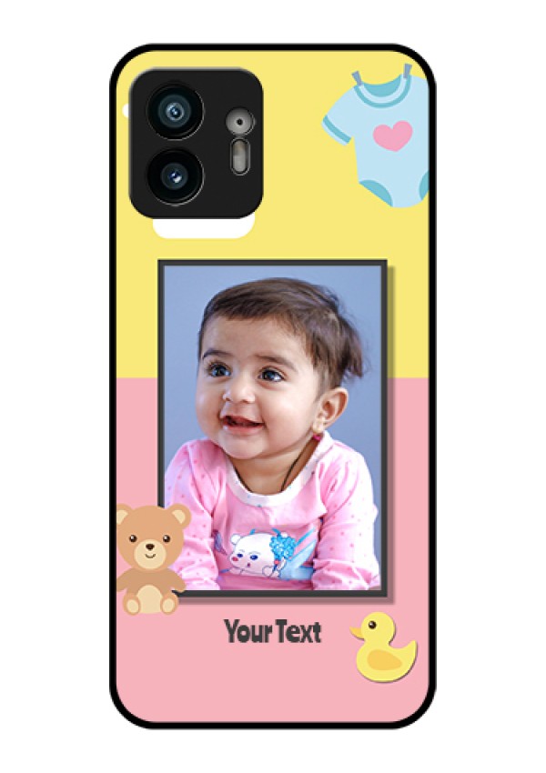 Nothing Phone 2 Custom Glass Phone Case - Kids 2 Color Design