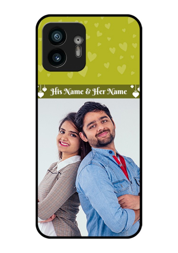 Nothing Phone 2 Custom Glass Phone Case - You & Me Heart Design
