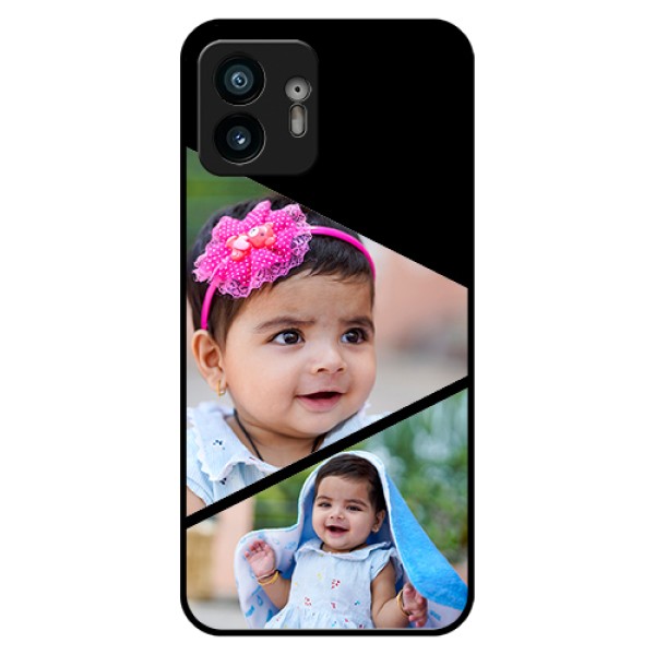 Nothing Phone 2 Custom Glass Phone Case - Semi Cut Design