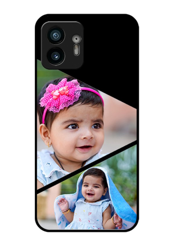 Nothing Phone 2 Custom Glass Phone Case - Semi Cut Design