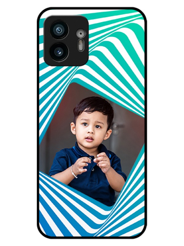 Custom Nothing Phone 2 Custom Glass Phone Case - Abstract Spiral Design