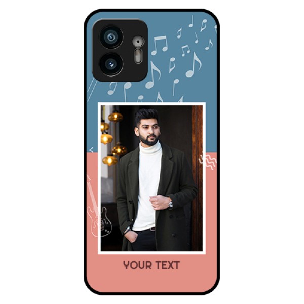 Nothing Phone 2 Custom Glass Phone Case - With Color Musical Note Design Nothing Phone 2 Custom Glass Phone Case - With Color Musical Note Design